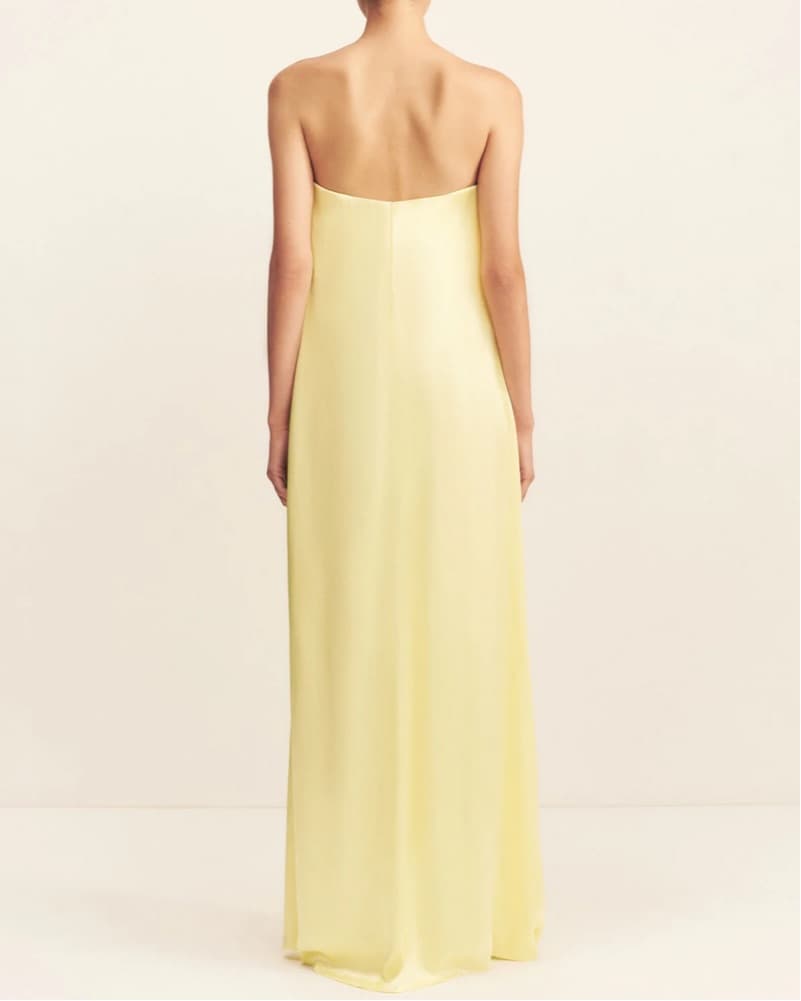 La Lune Strapless Column Maxi Dress - Image 3