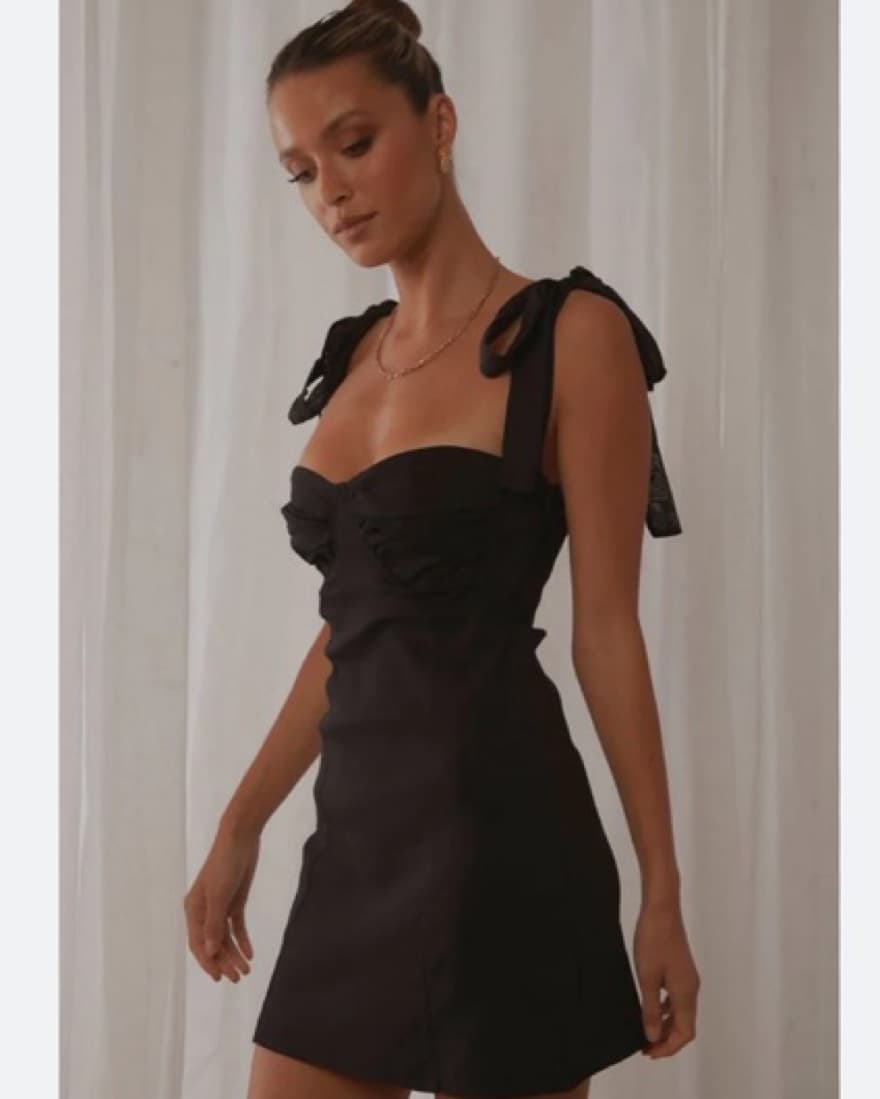 Nasty Gal Black Slip Dress  - Image 1