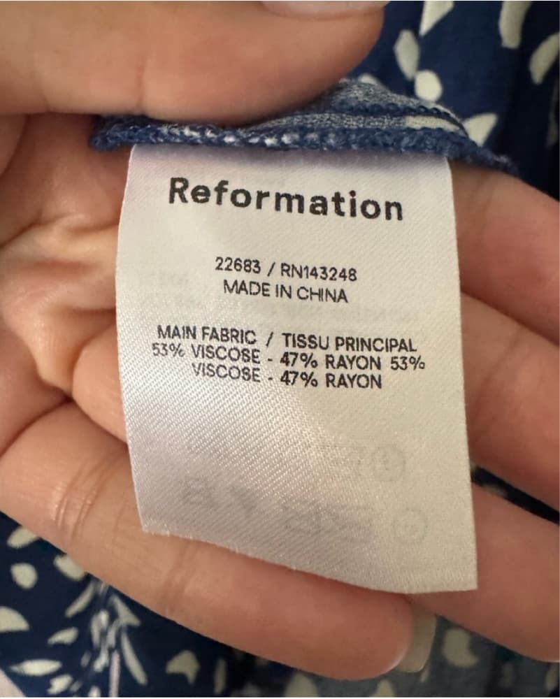 Reformation blue Polka Dot Midi Dress - Image 3