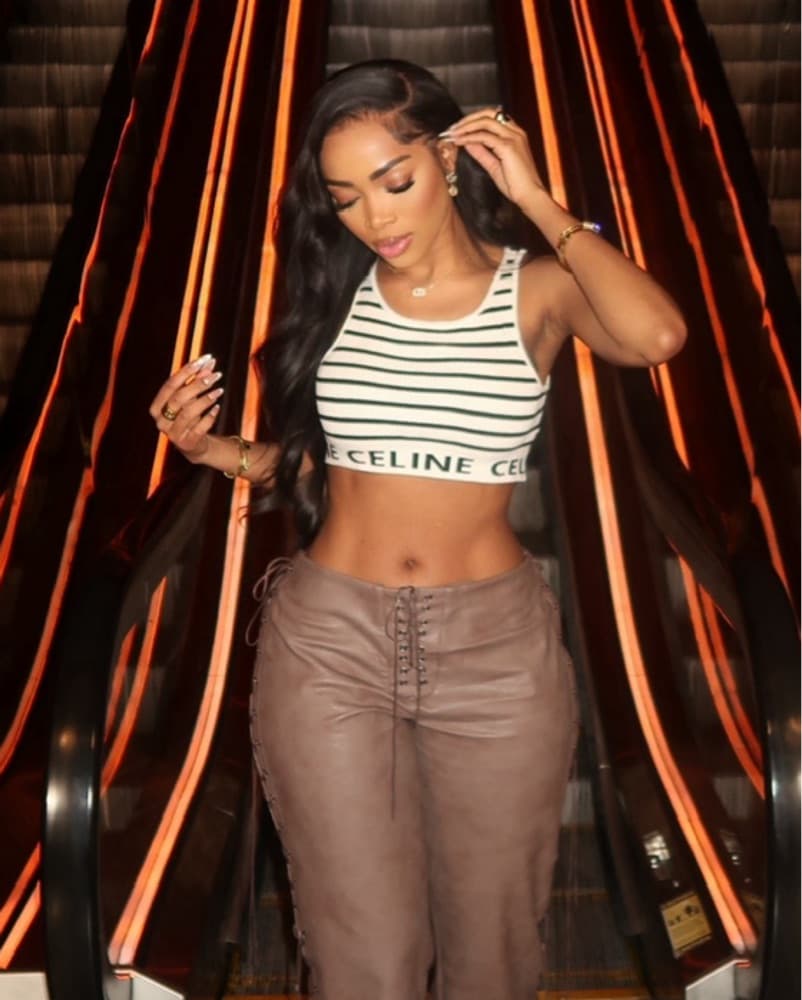 CELINE CROP TOP IN ATHLETIC KNIT  - Image 4