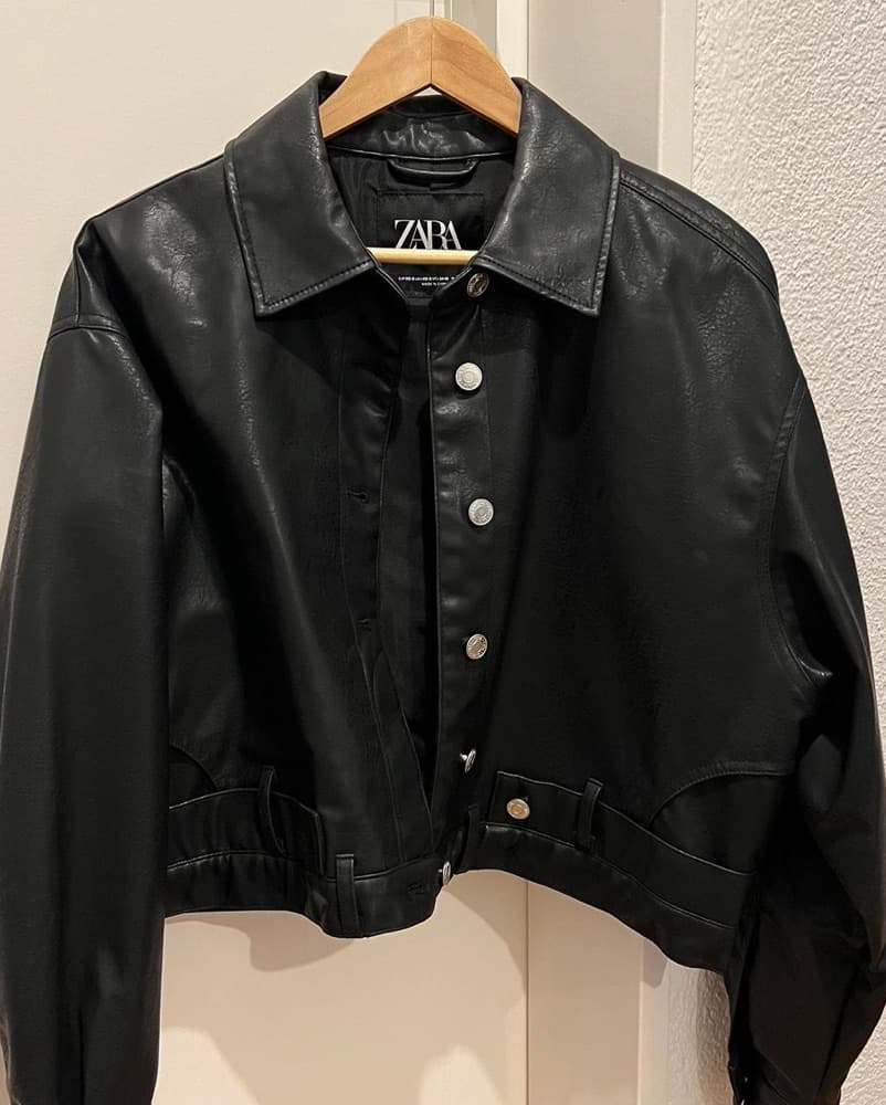 Zara Leather Jacket - Image 3