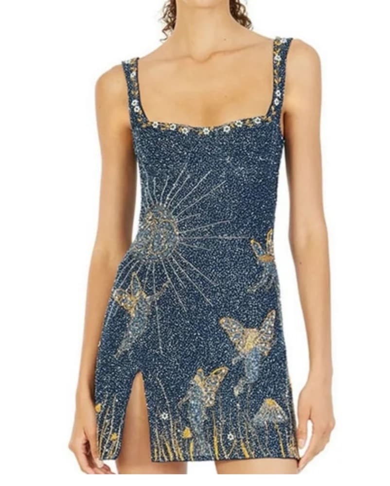 Midnight Sequin Mini Dress - Image 1