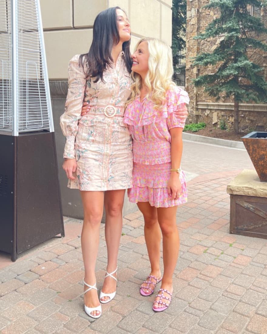 LoveShackFancy Pink Skirt + Top Set - Image 2