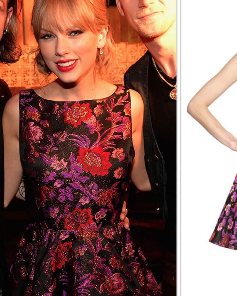 Enchanting Floral Fit-and-Flare Dress - Image 2
