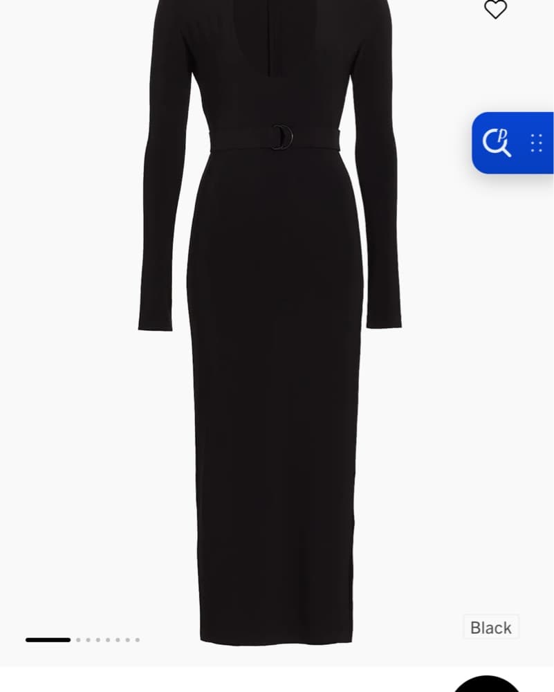 Norma kamali Long Sleeve U Neck Maxi - Image 2
