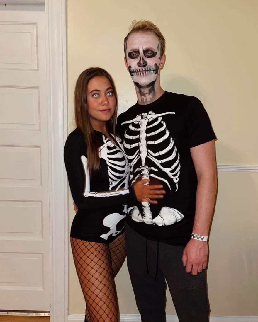 Skeleton Halloween Bodysuit - Image 4