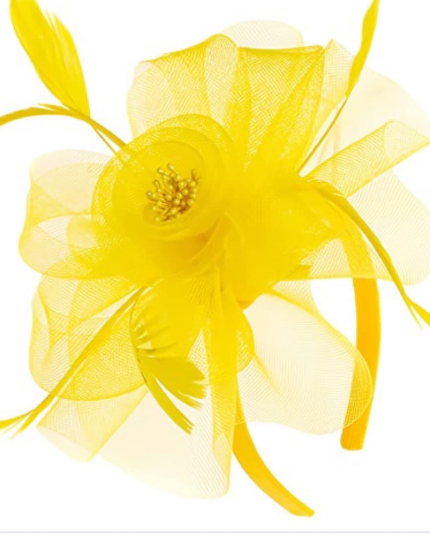 Yellow Fascinator - Image 1