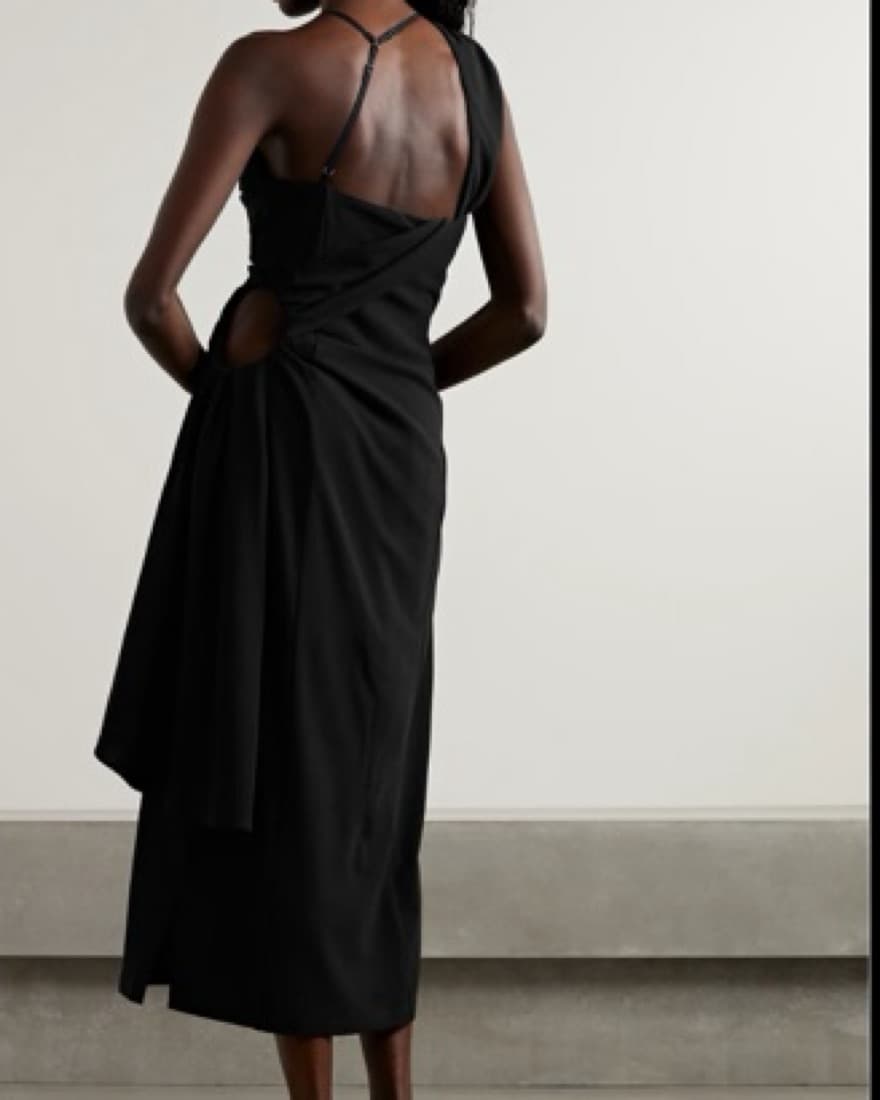 Jacquemus Abanada Cutout Black Dress - Image 2