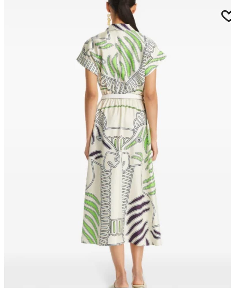 Tory Burch printed silk twill shirtdress - Image 3