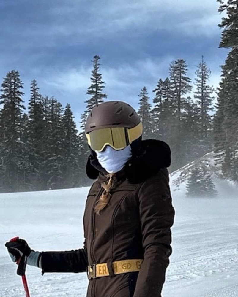 Gold Mirrored Tan Smith Ski Goggles - Image 6