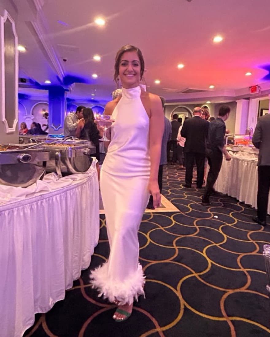 Champagne Halter Dress - Image 1