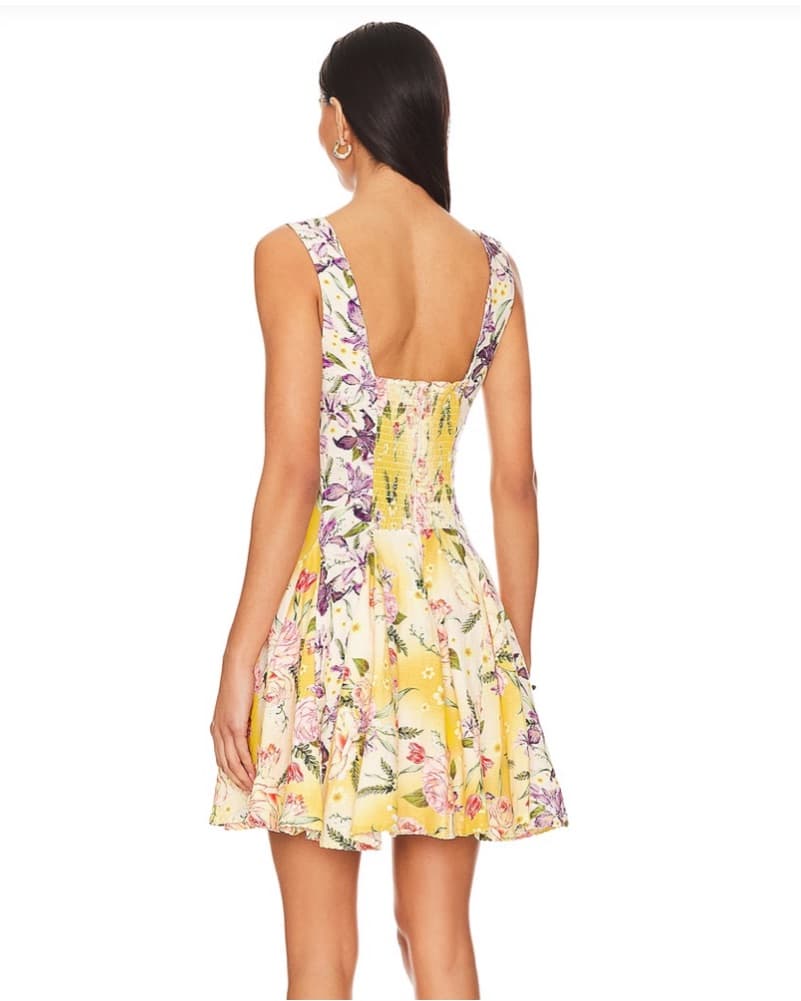 Vibrant Floral Fit-and-Flare Dress - Image 3