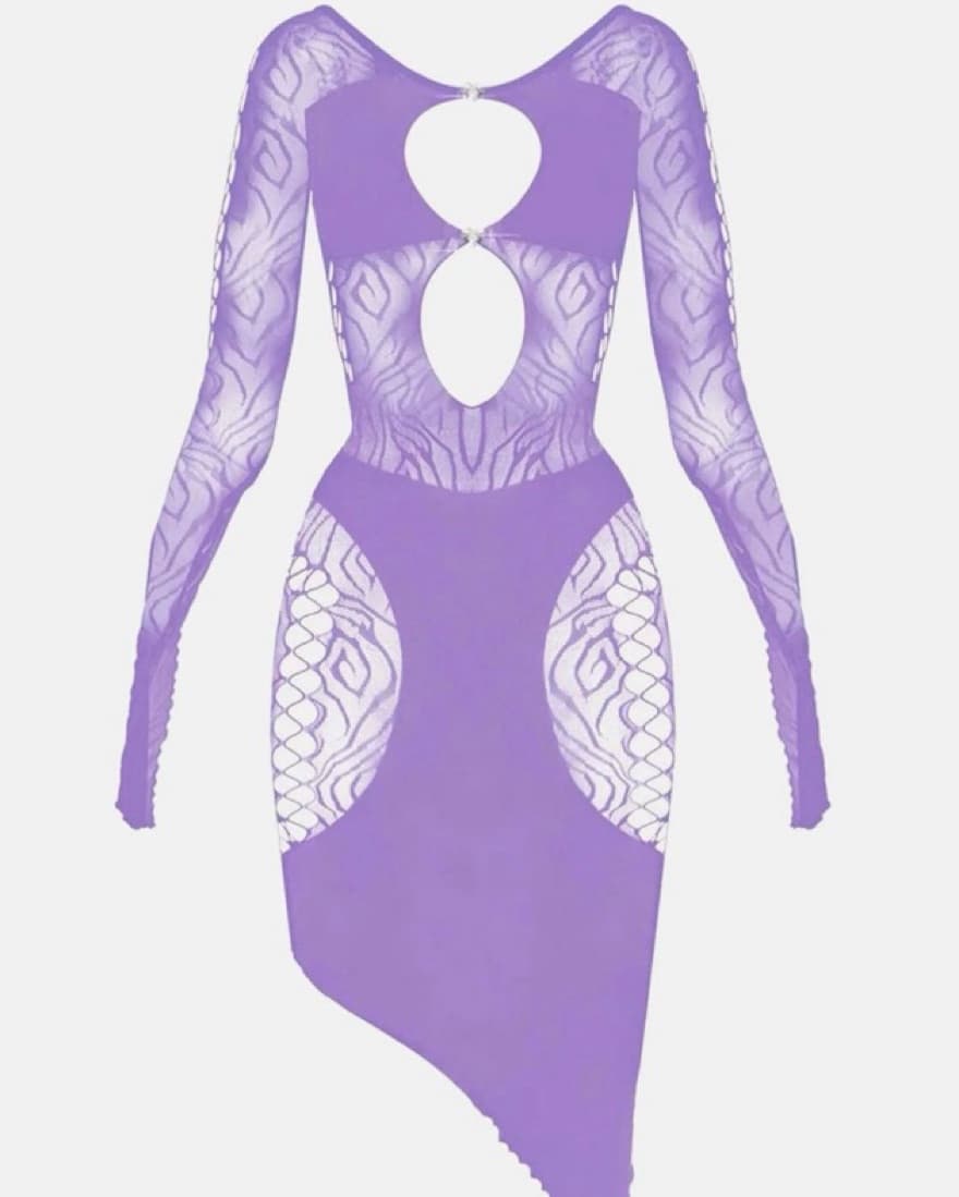 Poster Girl Charlotte Dress - Lilac - Image 2