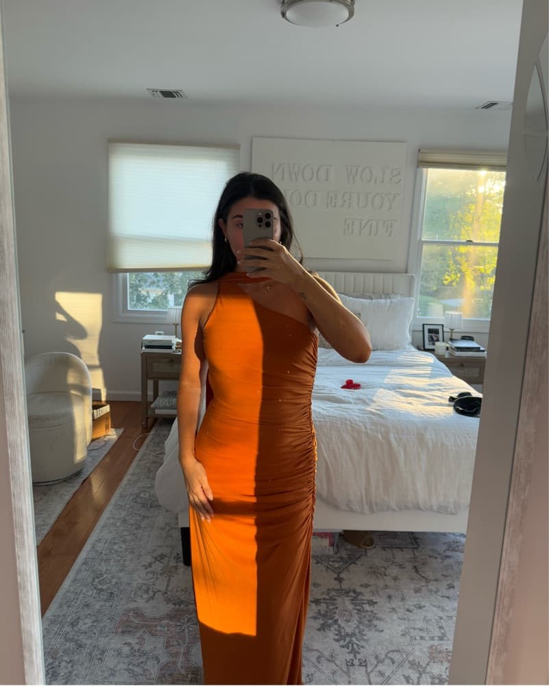 Audrie Asymmetrical Evening Gown - Image 1
