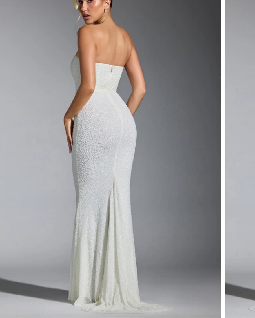 OhPolly Embellished White dress - Image 2