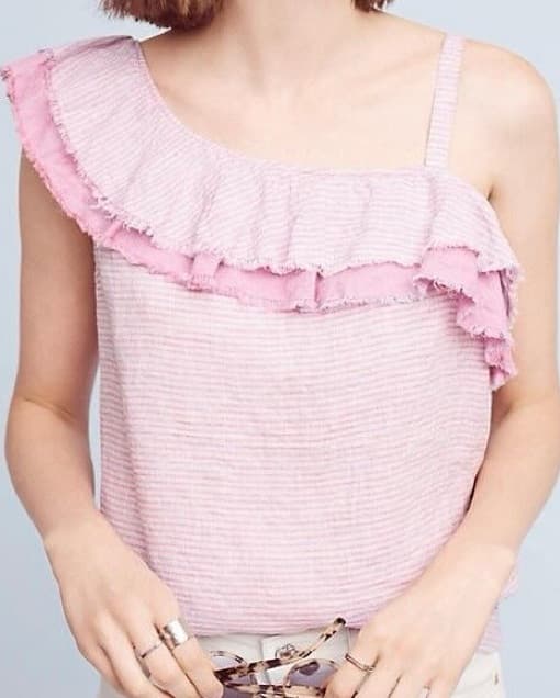 Anthropologie Holding Horses Ruffle Top - Image 1