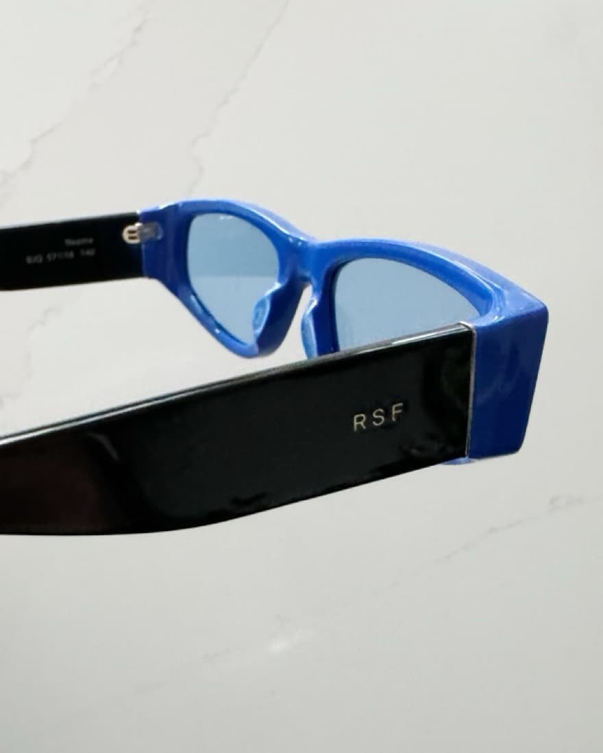 Unisex Blue Retrosuperfuture Sunglasses - Image 3