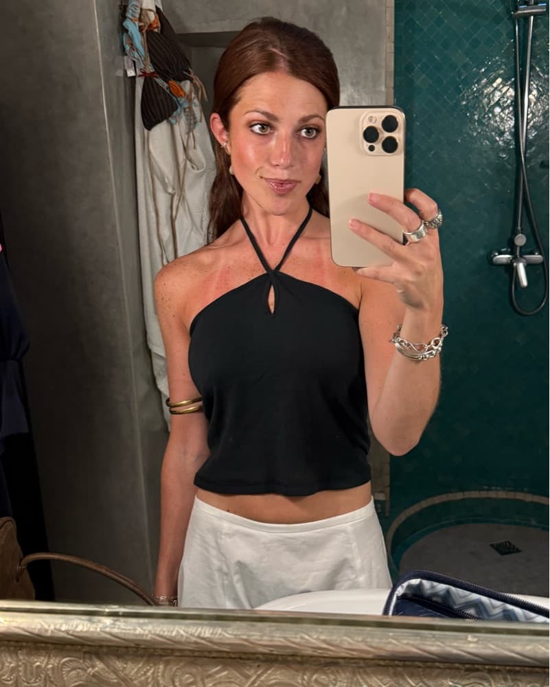 Black High Neck Top - Image 1