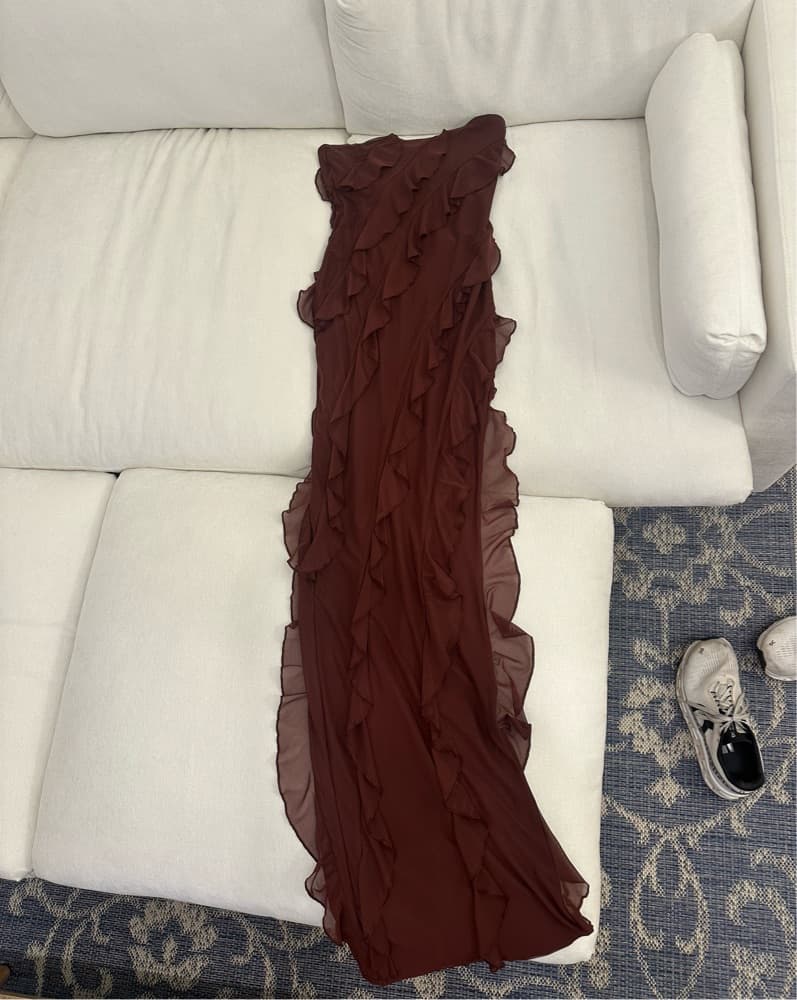 OhPolly Brown Formal Dress - Image 3
