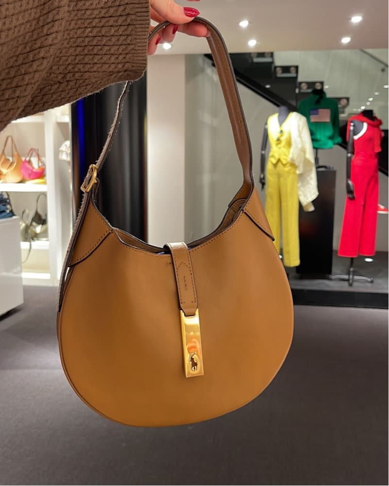 Camel Hobo Ralph Lauren Bag - Image 1