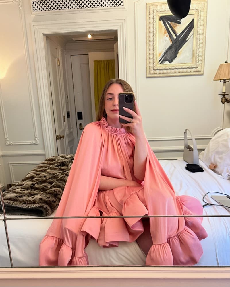 Alexis Pink Ruffled Mini Dress - Image 1