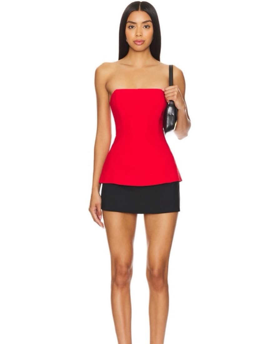 x Ella Rose Noah Top in Cherry Red - Image 3