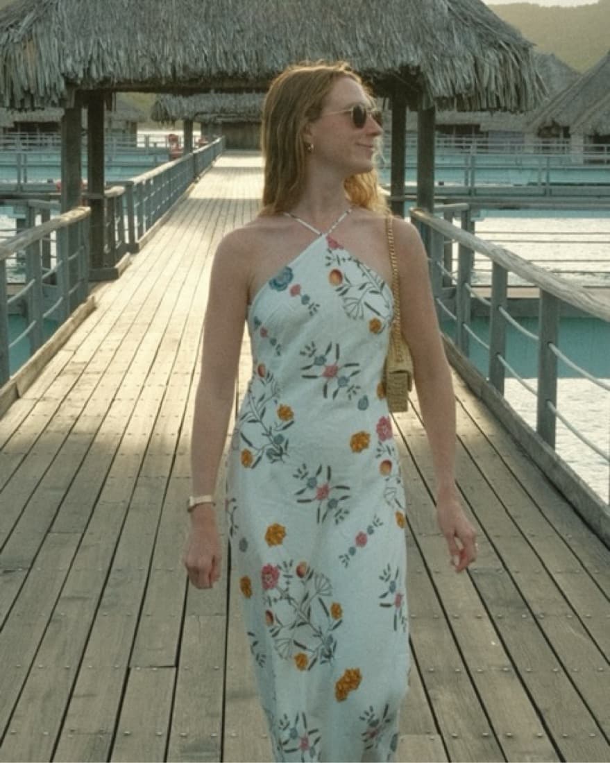 Cabesa Linen Blend Dress - Image 1