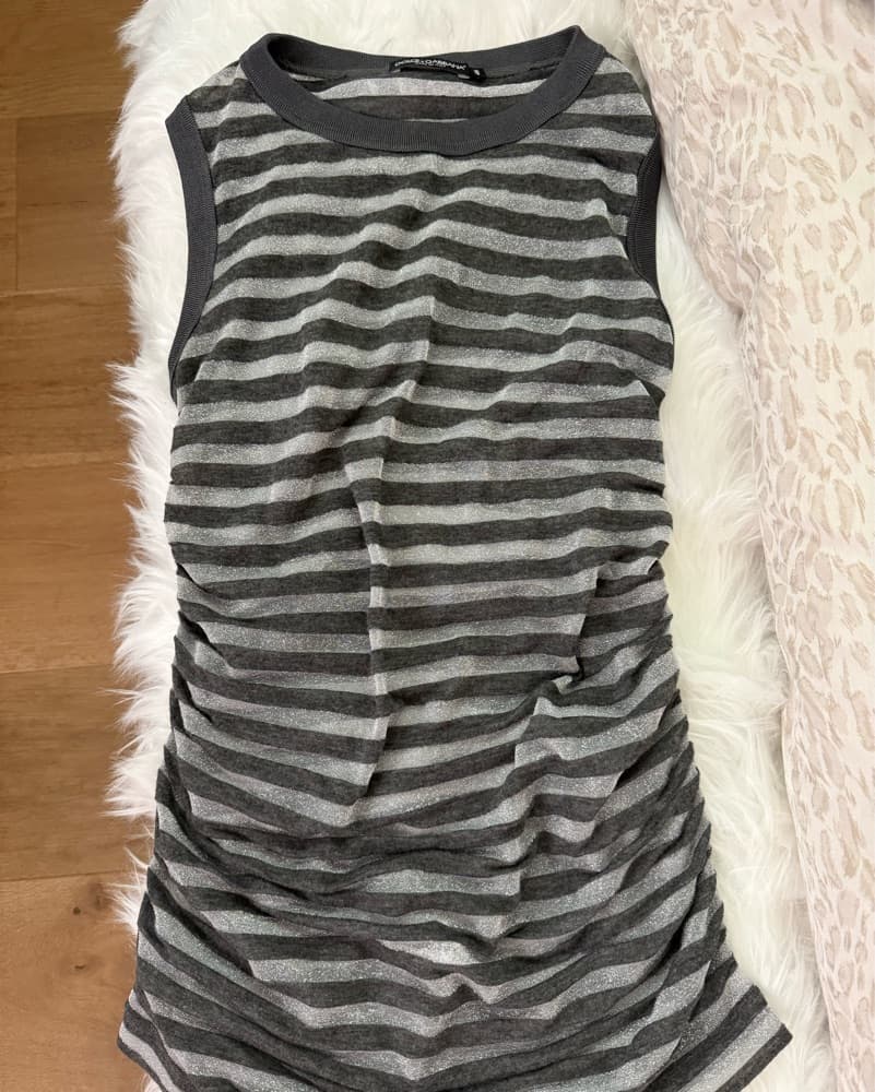 D&G Metallic Striped Ruched Mini  - Image 3