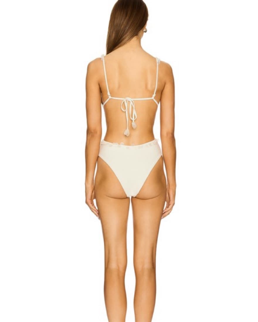 Ivory One Piece Bathing Suite - Image 2