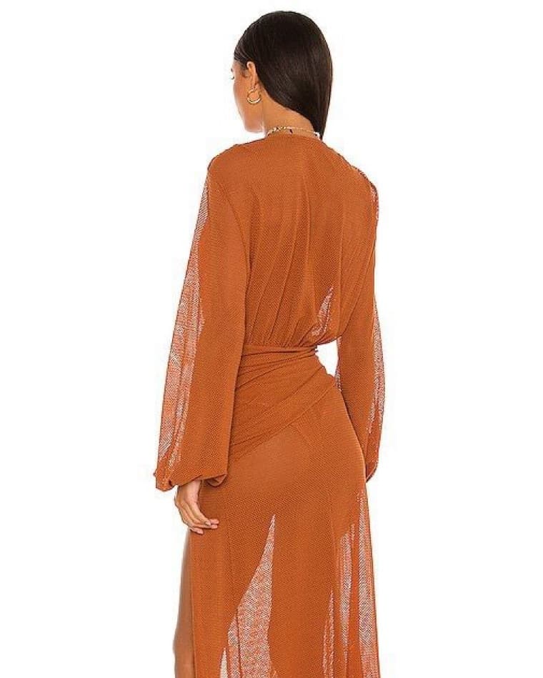 Kimber Maxi Dress in Hazel Brown - Image 2