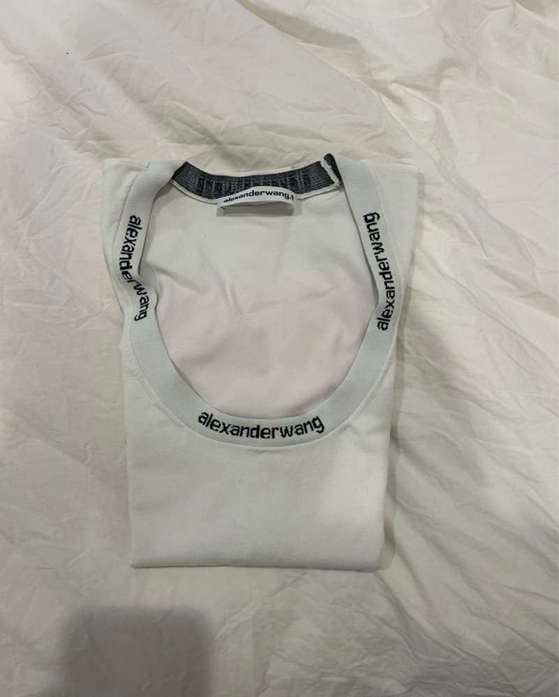 Alexander Wang White Logo Longsleeve  - Image 3