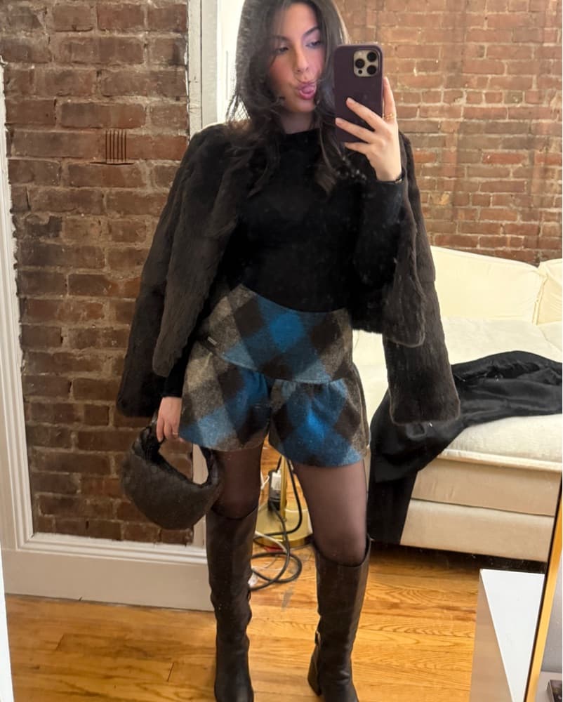 Blue Burberry Skort - Image 1