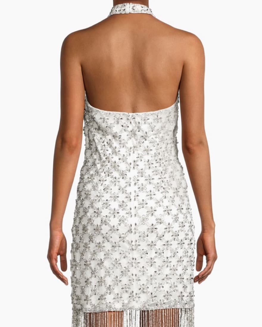 Liv Foster White Beaded Dress  - Image 3