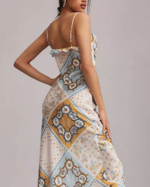 Reformation Aribella Silk Dress - Image 3
