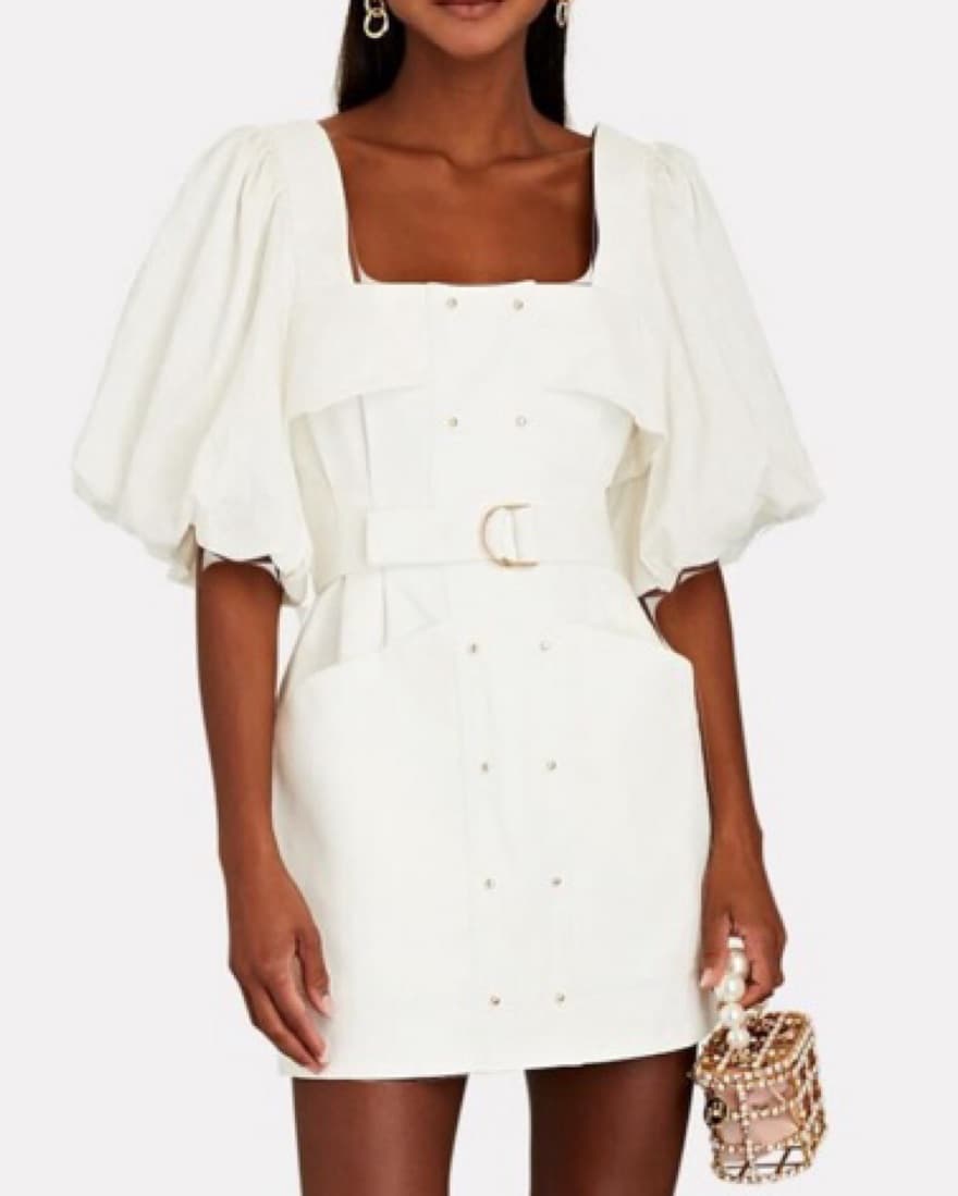 Acler Lovell Cotton Mini Dress - Image 1