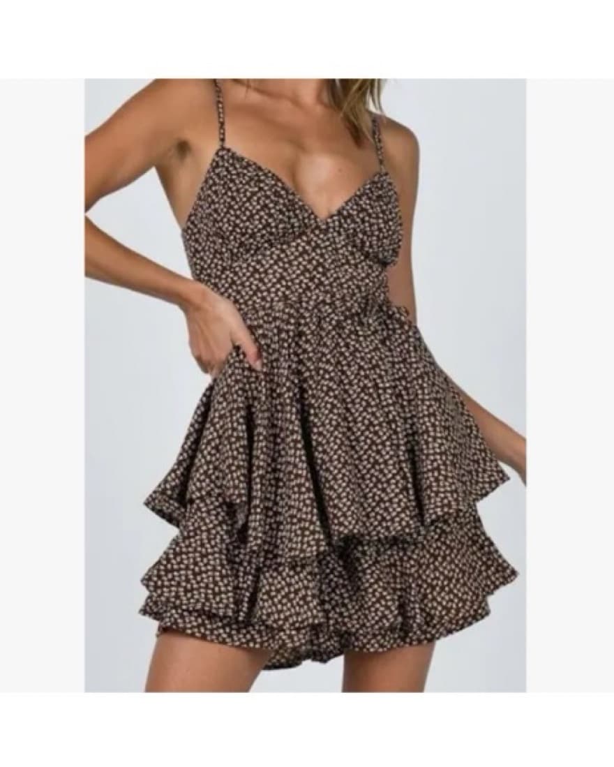 Zacary Ditsy Floral Print Mini romper  - Image 4