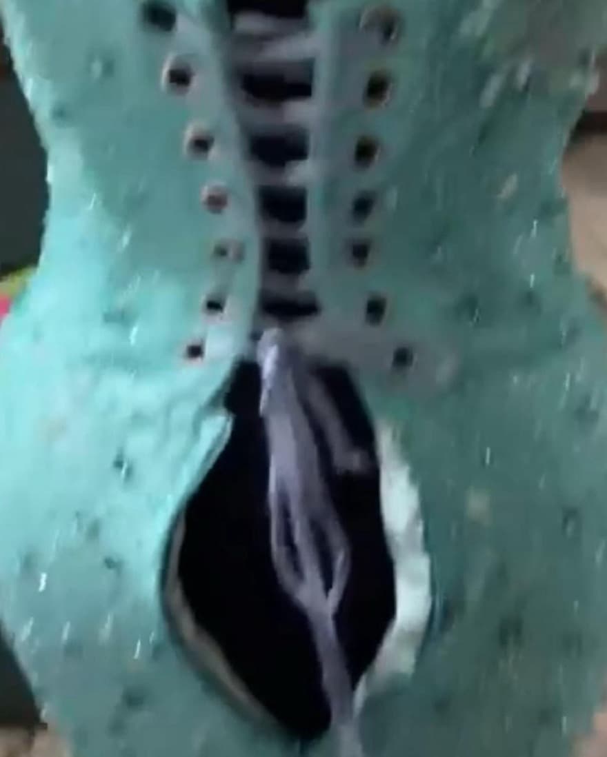 Sparkling Teal Nigerian Made Prom Dress - Image 3