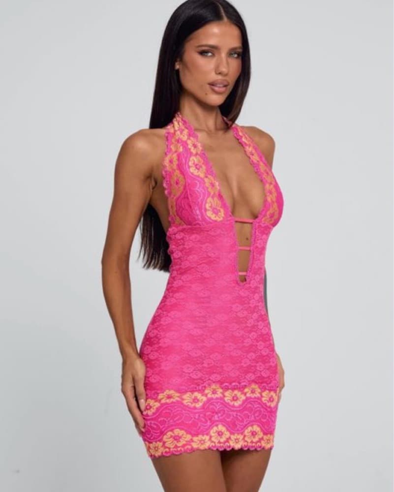 Outkast Pink India Mini Dress - Image 2