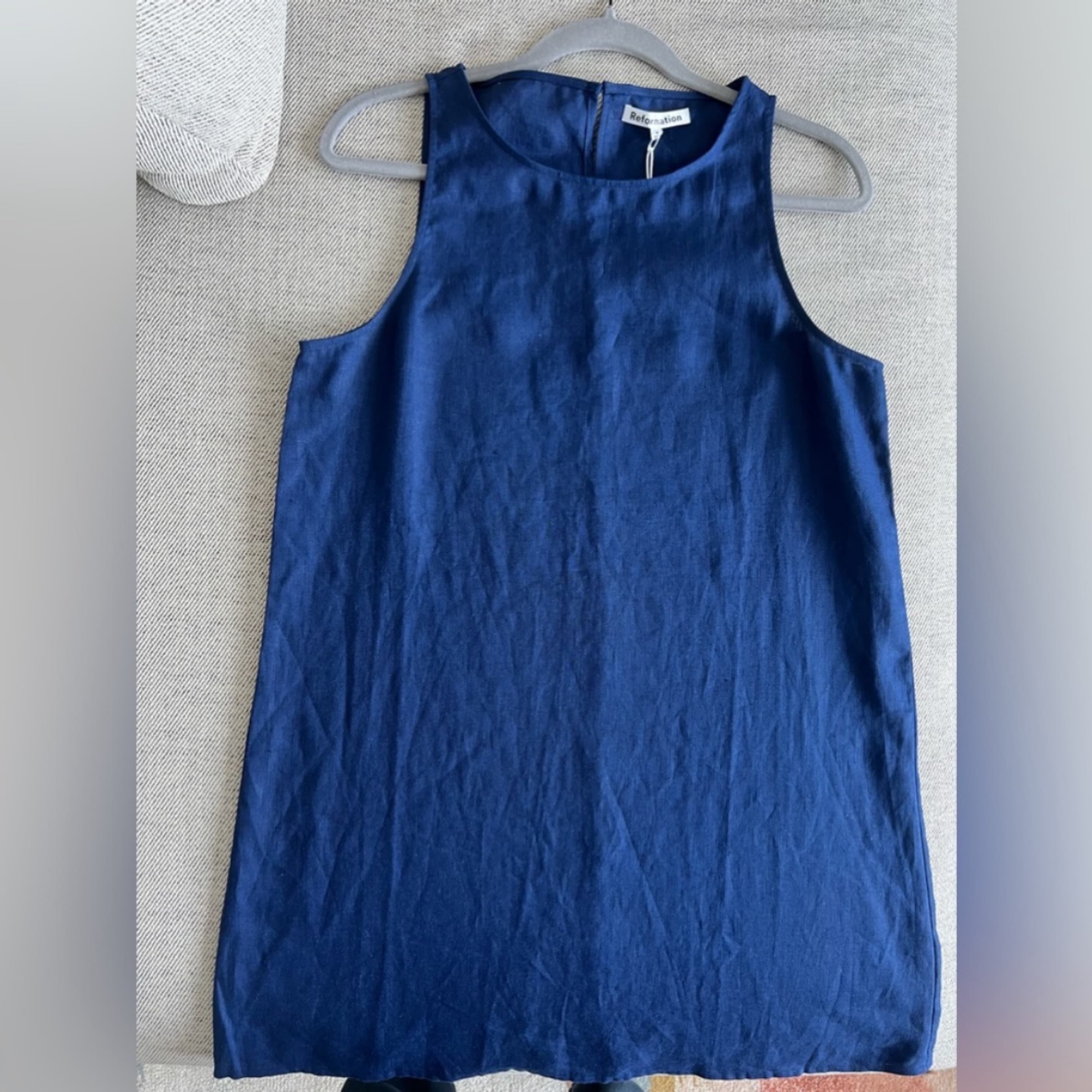 Reformation Jessi Linen Dress Size 4 - Image 4