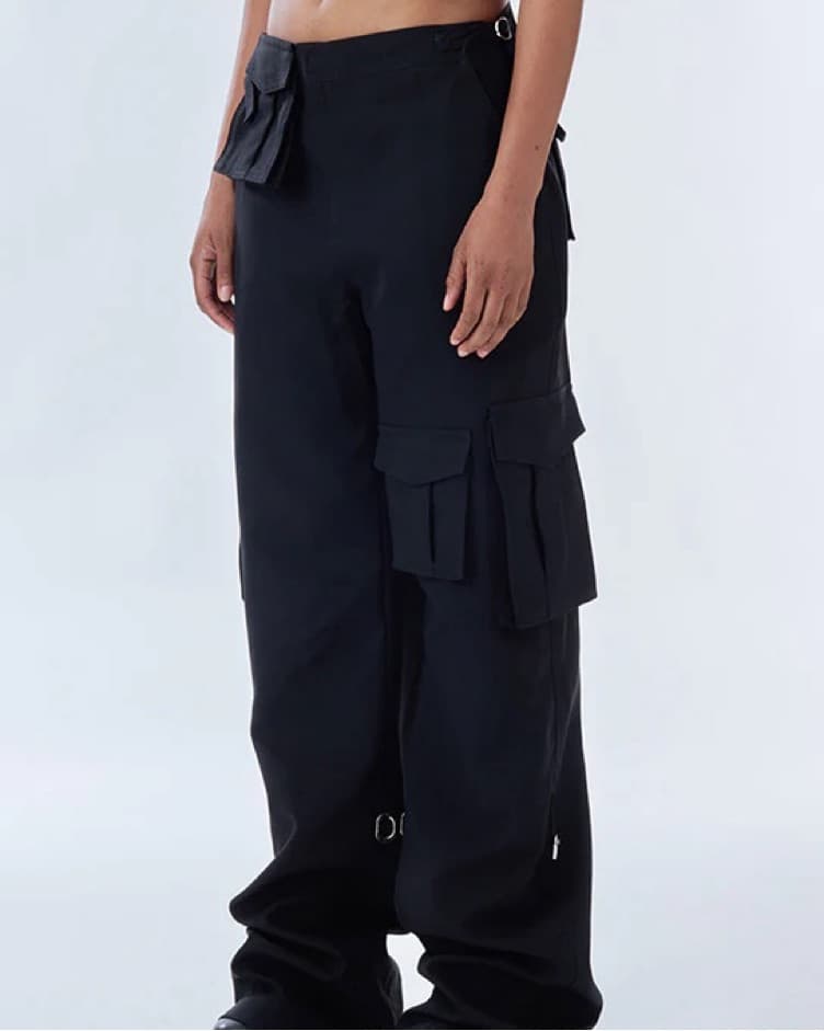Stolen Stores Black Cargo Pants - Image 2