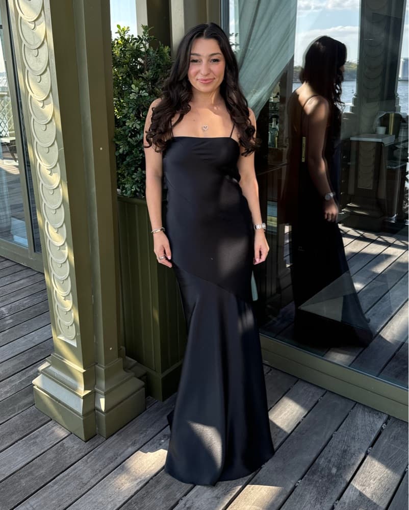 LoveShackFancy 100% Silk Black Dress - Image 1