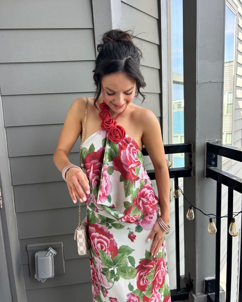 Vibrant Floral Maxi Dress - Image 2
