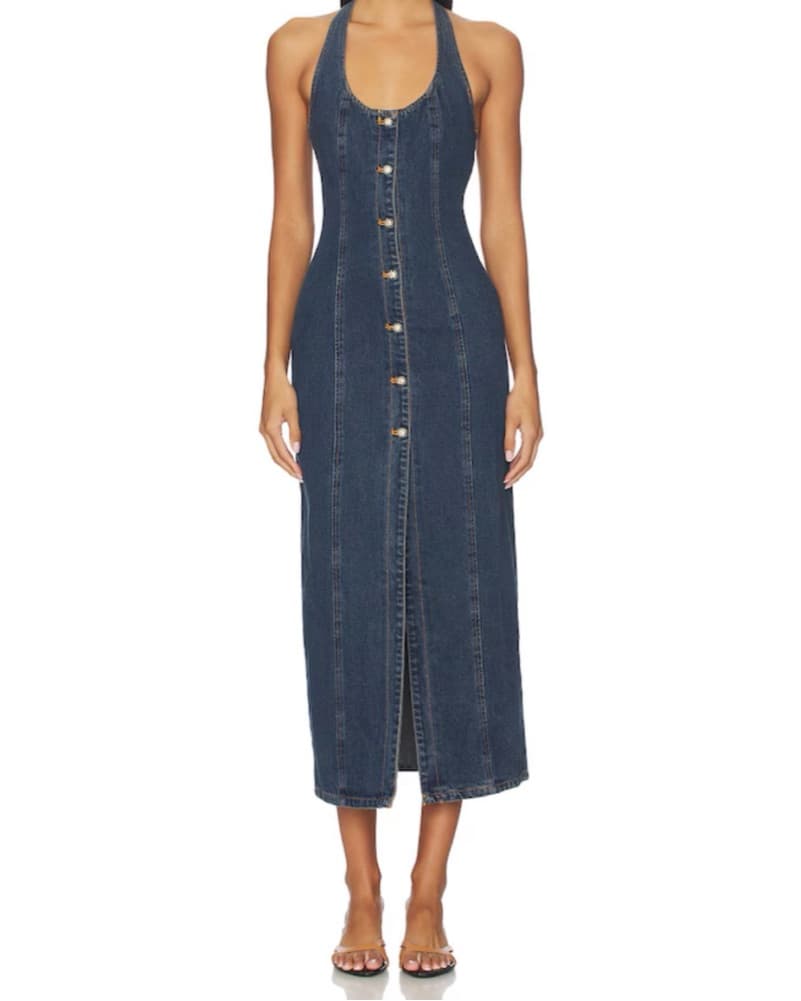 Kenny Maxi Dress in Indigo - Image 1