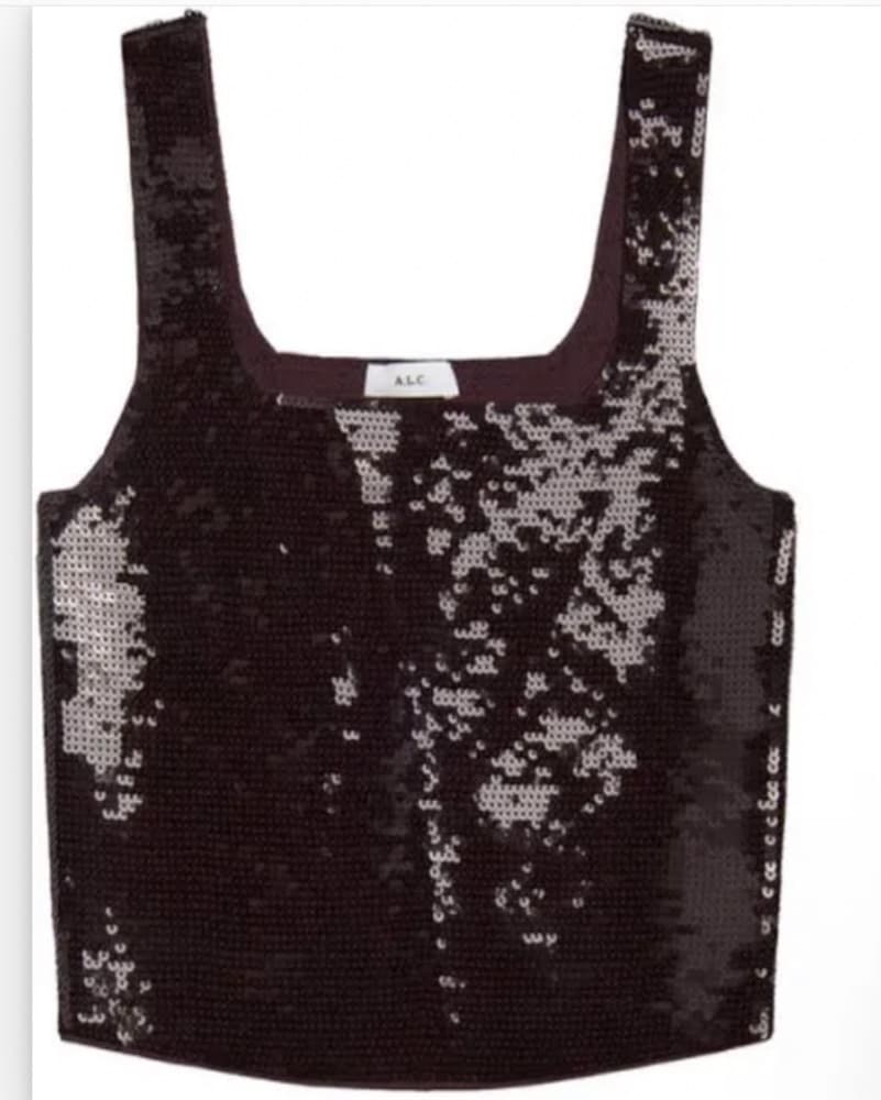 Brown Sequin ALC Top - Image 2