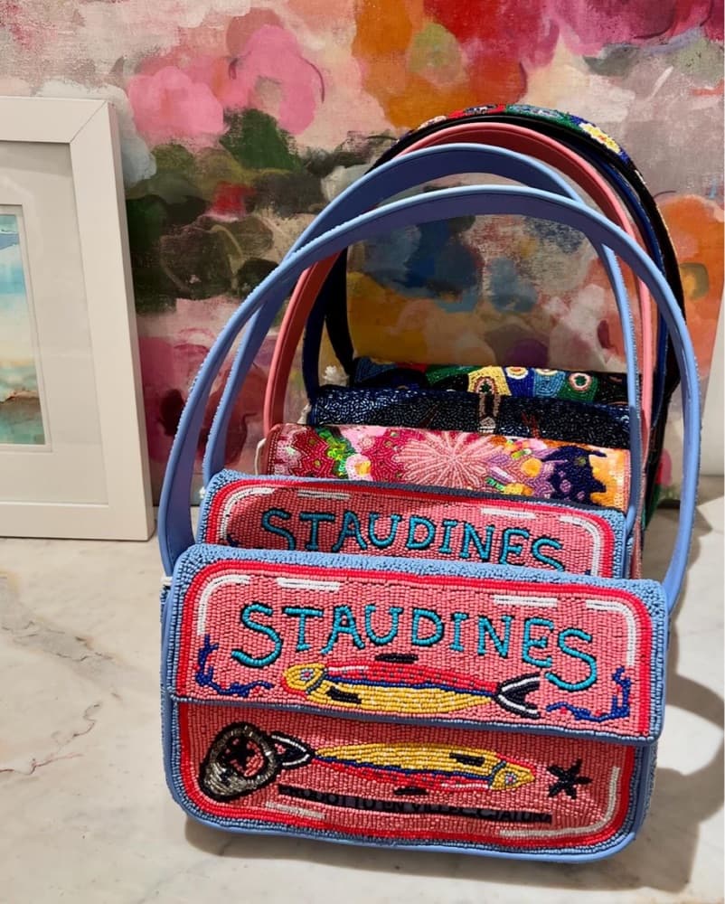 Staud Tommy Staudines Beaded Bag - Image 2