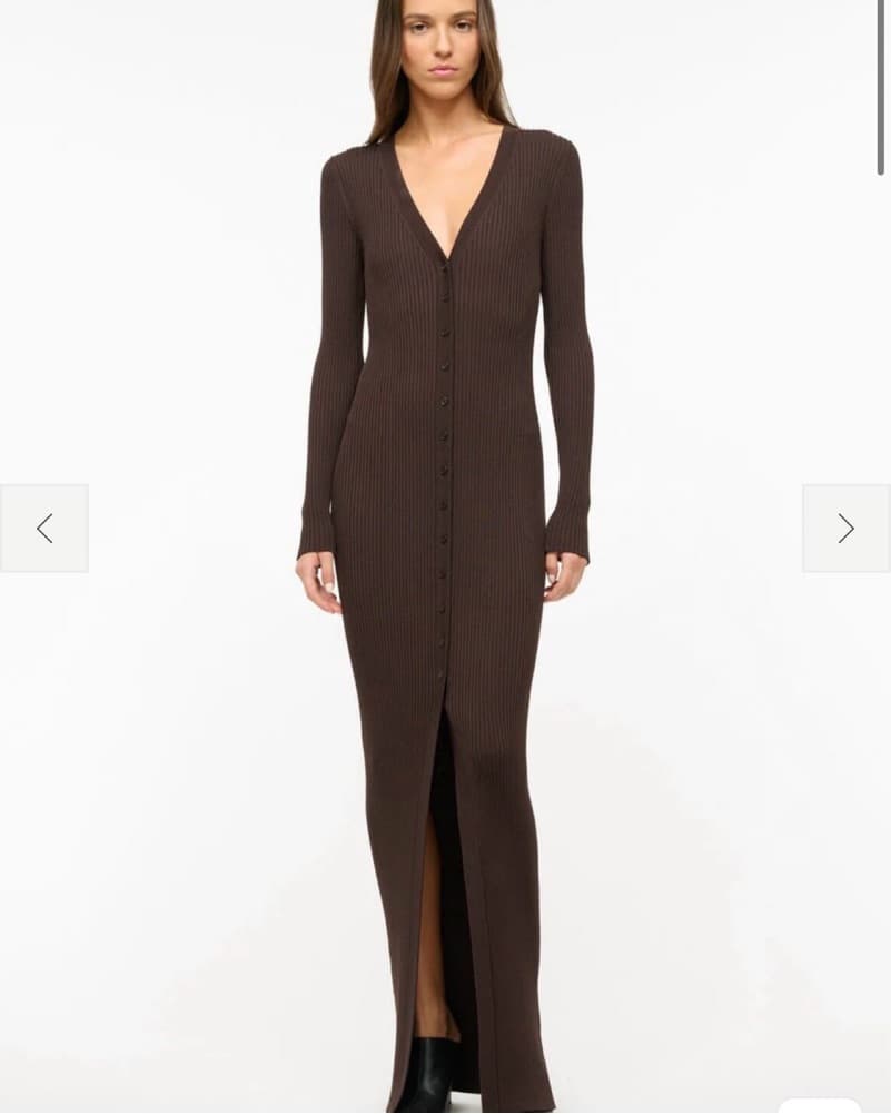 Staud Maxi Shoko Sweater Dress - Image 1