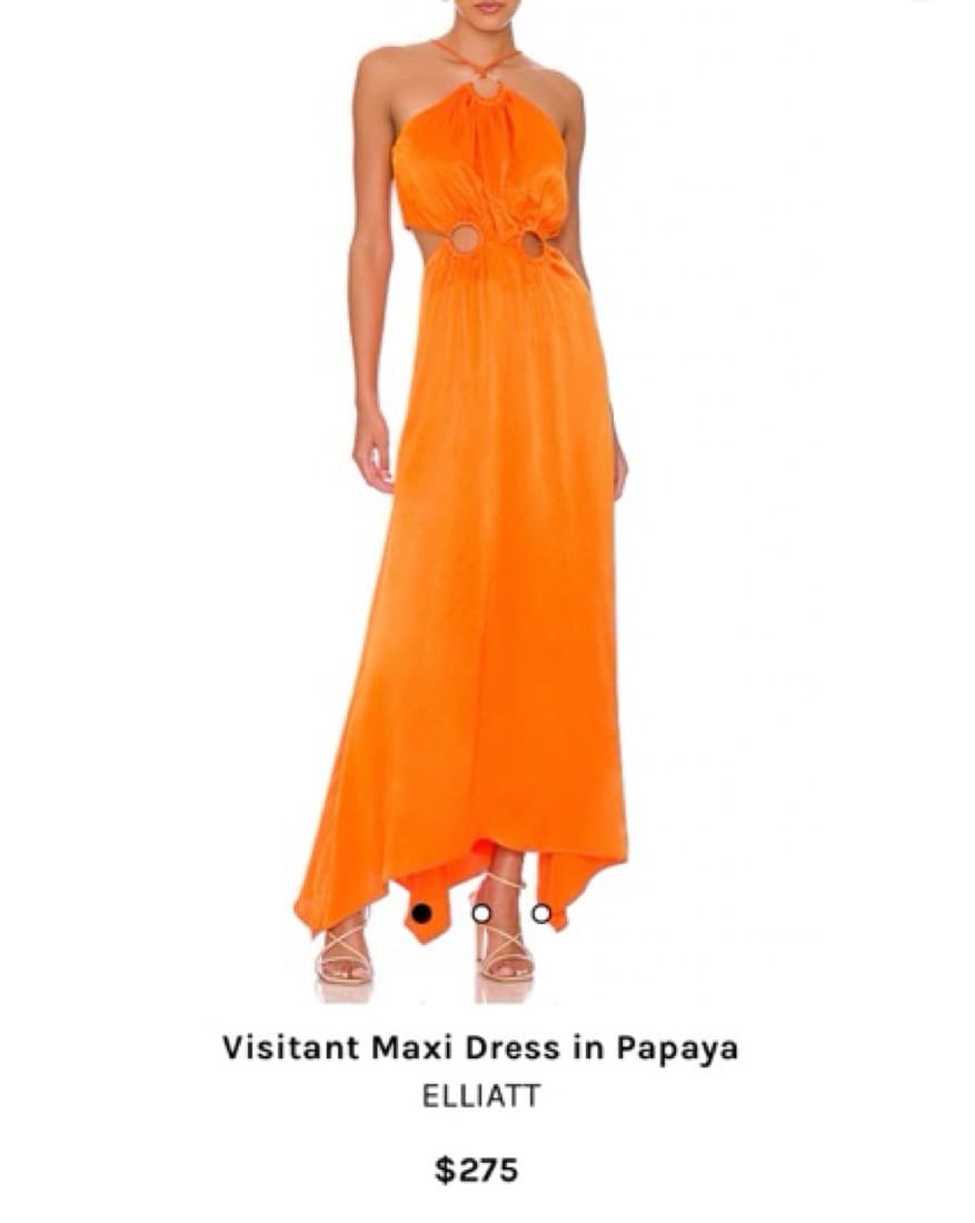 Visitant Maxi Dress In Papaya - Image 1