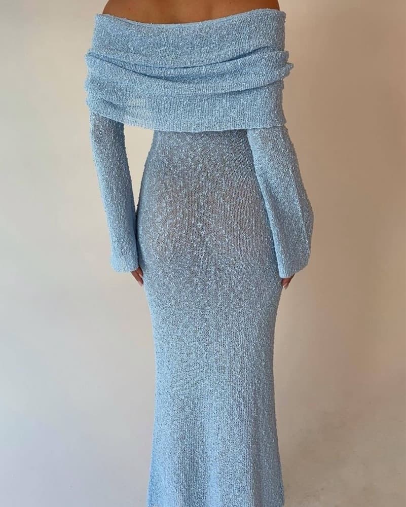Meshki Marisol Off Shoulder Knit Dress  - Image 6