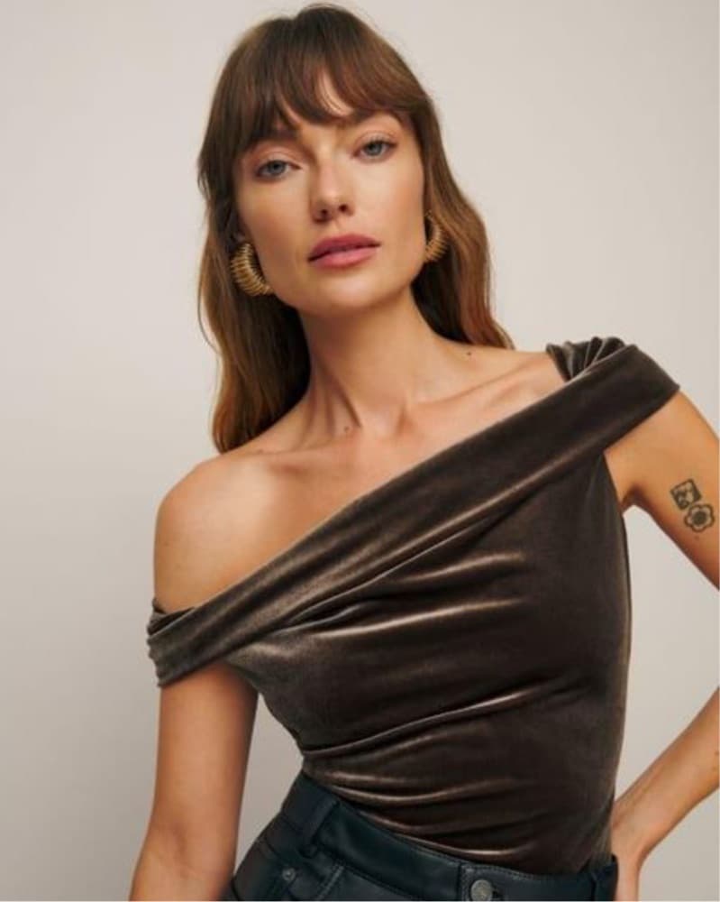 Reformation Velvet Cello Knit Top  - Image 1