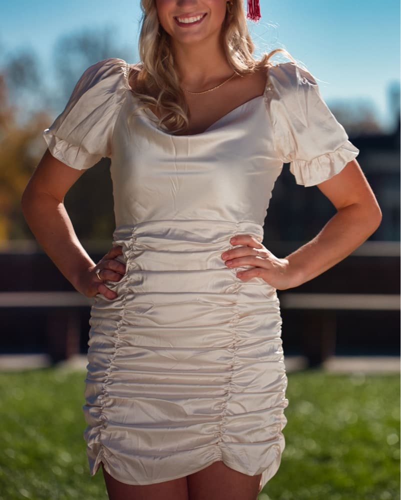 Ivory Mini Dress - Image 1